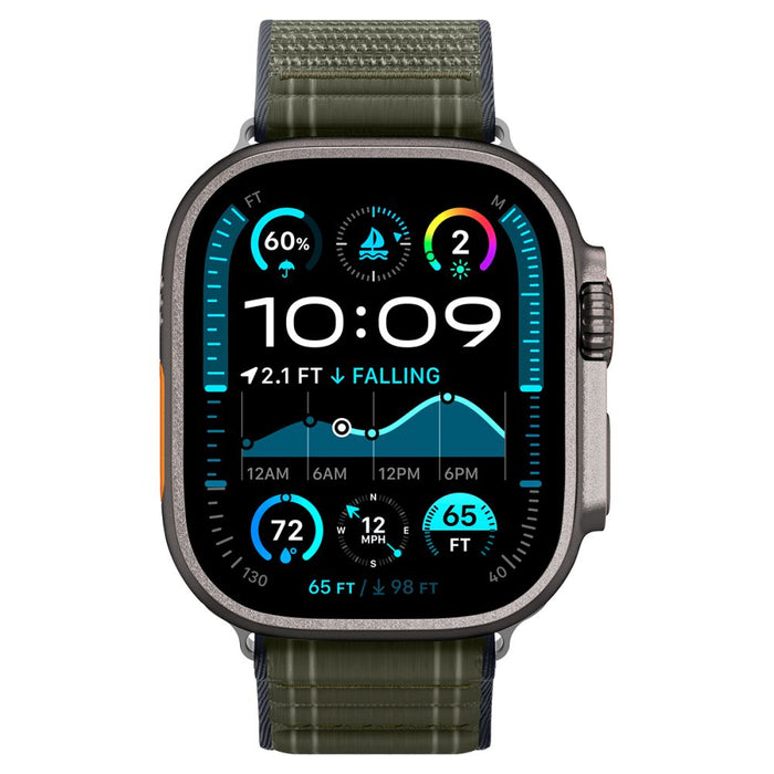 Каишка Spigen WBF0 за Apple Watch 44 / 45 / 46 / 49 мм - зелена