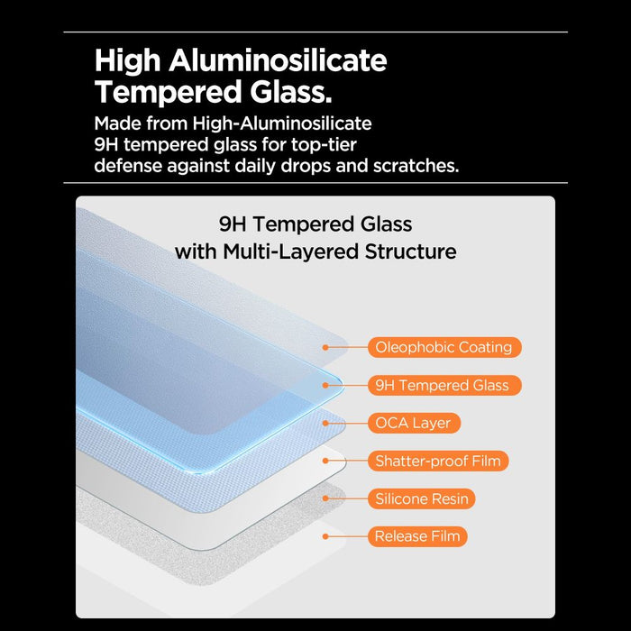 Spigen Glas.tR AlignMaster Slim - комплект от 3 закалени стъкла за iPhone 17 Pro
