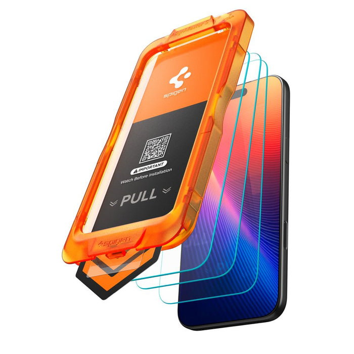 Spigen Glas.tR AlignMaster Slim 3-Pack от закалено стъкло за iPhone 17 Pro Max