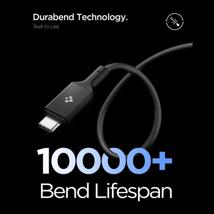 Кабел Spigen Essential EB24012CC USB-C / USB-C 240W 120 см - черен