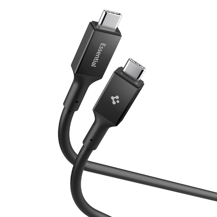 Кабел Spigen Essential EB24012CC USB-C / USB-C 240W 120 см - черен