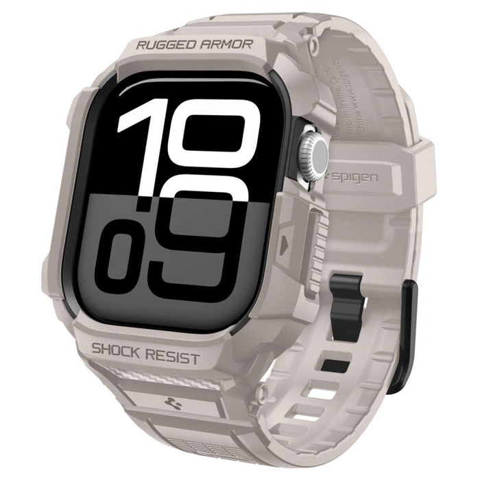 Каишка за Apple Watch Spigen Rugged Armor Pro V2 (46 мм) - бежова