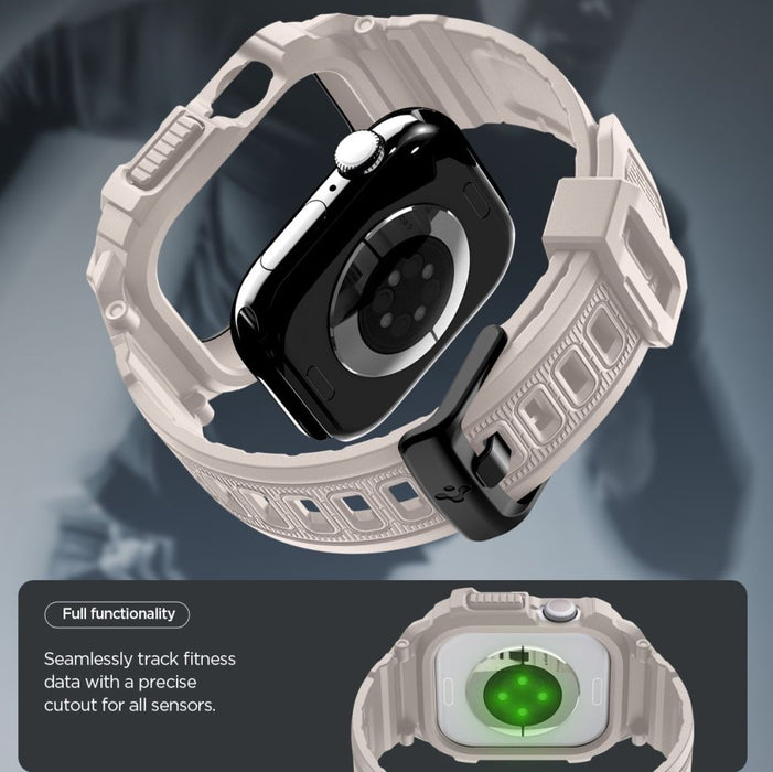 Каишка за Apple Watch Spigen Rugged Armor Pro V2 (46 мм) - бежова