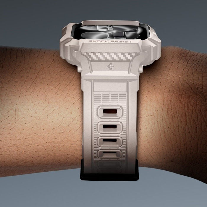 Каишка за Apple Watch Spigen Rugged Armor Pro V2 (46 мм) - бежова