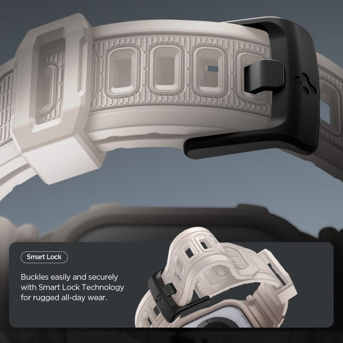 Каишка за Apple Watch Spigen Rugged Armor Pro V2 (46 мм) - бежова