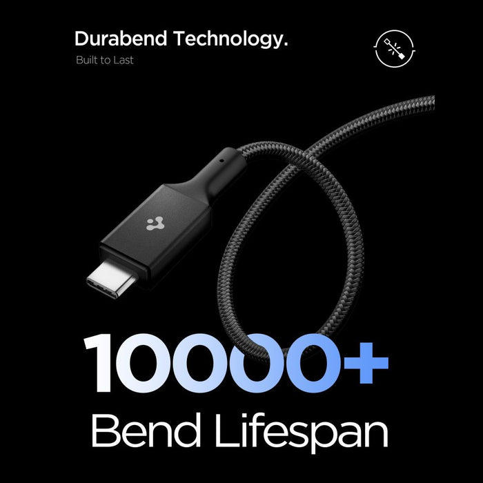 Кабел Spigen Essential EB24015CC USB-C / USB-C 240W 150 см - черен