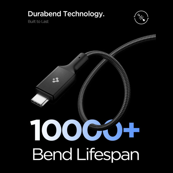 Кабел Spigen Essential EB10015CC USB-C / USB-C 100W 150 см - черен