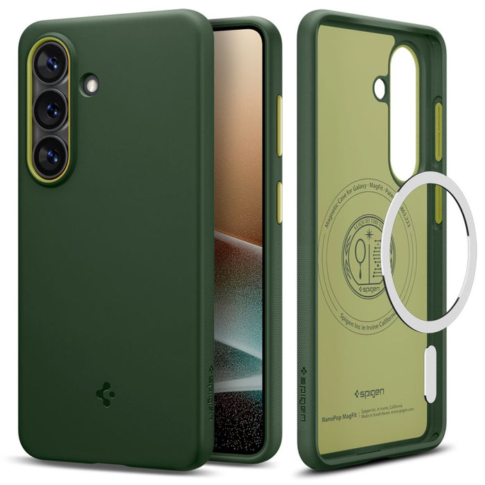 Калъф Spigen Nano Pop Mag MagSafe за Samsung Galaxy S26 - зелен