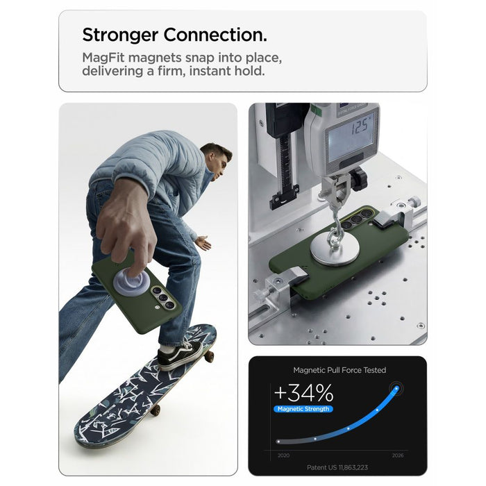 Калъф Spigen Nano Pop Mag MagSafe за Samsung Galaxy S26 - зелен