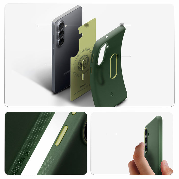 Калъф Spigen Nano Pop Mag MagSafe за Samsung Galaxy S26 - зелен