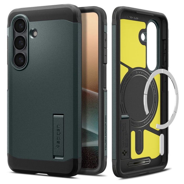 Калъф Spigen Tough Armor Mag MagSafe за Samsung Galaxy S26 - зелен