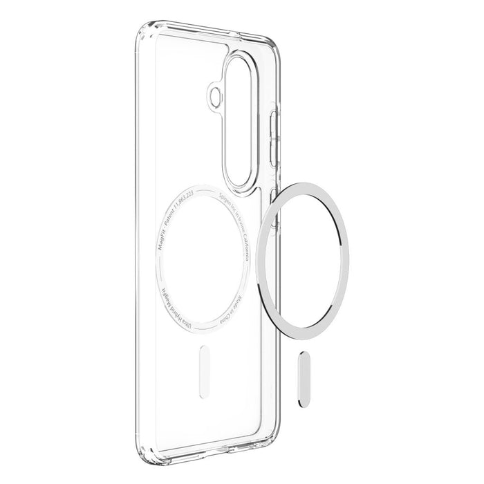 Калъф Spigen Ultra Hybrid Mag MagSafe за Samsung Galaxy S26 - прозрачен и бял