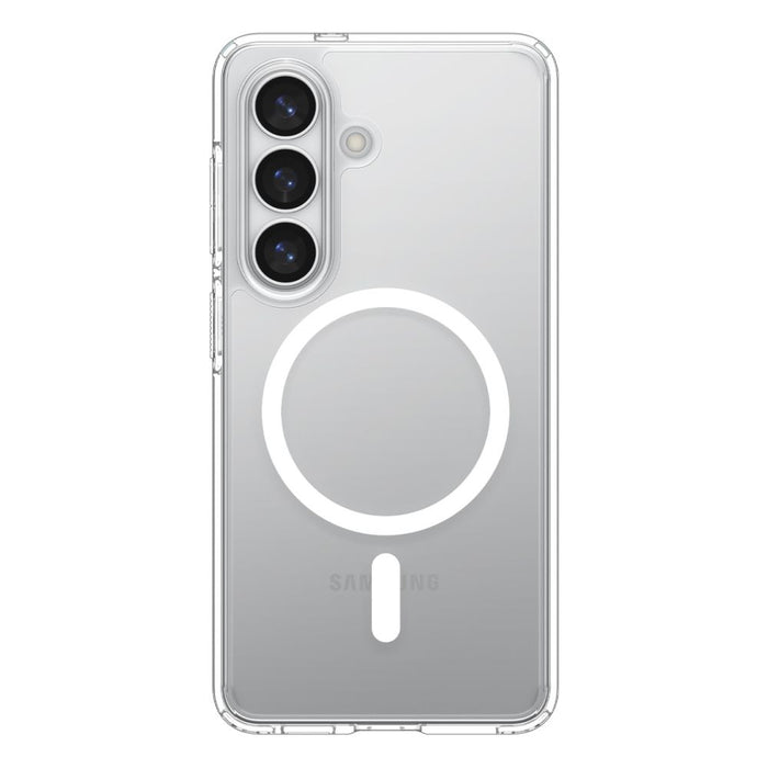 Калъф Spigen Ultra Hybrid Mag MagSafe за Samsung Galaxy S26 - прозрачен и бял