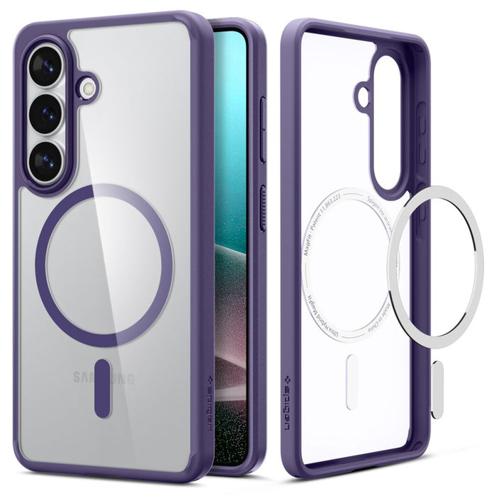 Калъф Spigen Ultra Hybrid Mag MagSafe за Samsung Galaxy S26 - прозрачен лилав