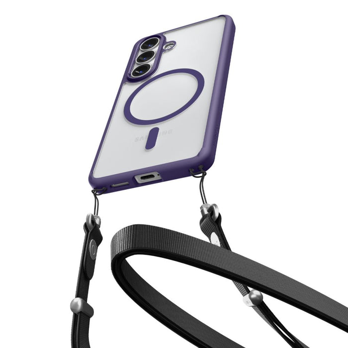 Калъф Spigen Ultra Hybrid Mag MagSafe за Samsung Galaxy S26 - прозрачен лилав