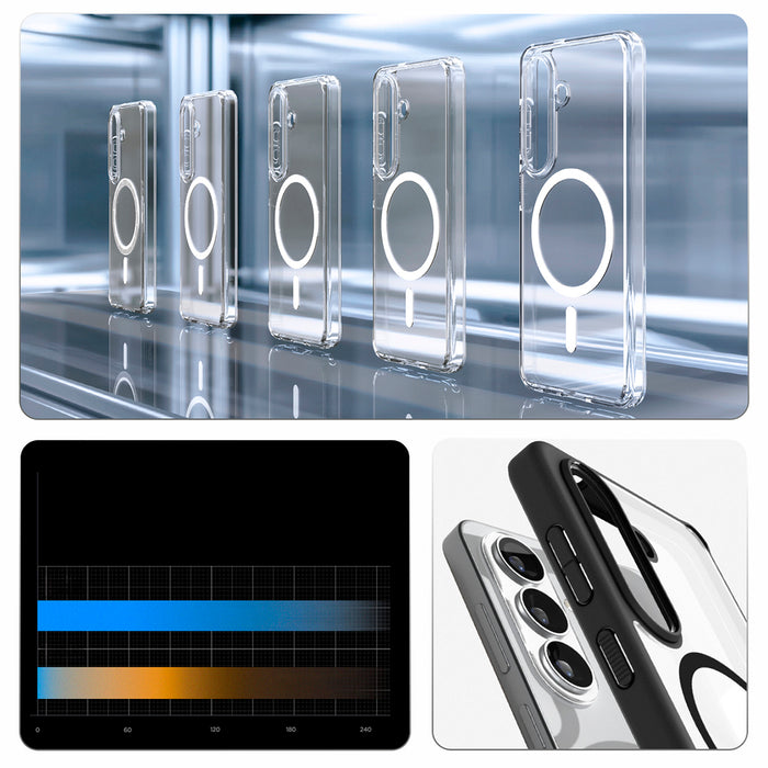 Калъф Spigen Ultra Hybrid Mag MagSafe за Samsung Galaxy S26 - прозрачен черен