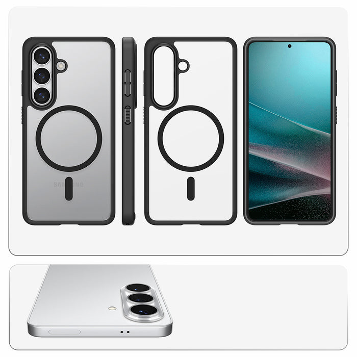 Калъф Spigen Ultra Hybrid Mag MagSafe за Samsung Galaxy S26 - прозрачен черен