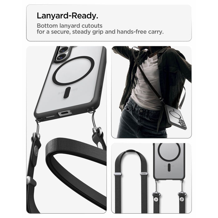 Калъф Spigen Ultra Hybrid Mag MagSafe за Samsung Galaxy S26 - прозрачен черен
