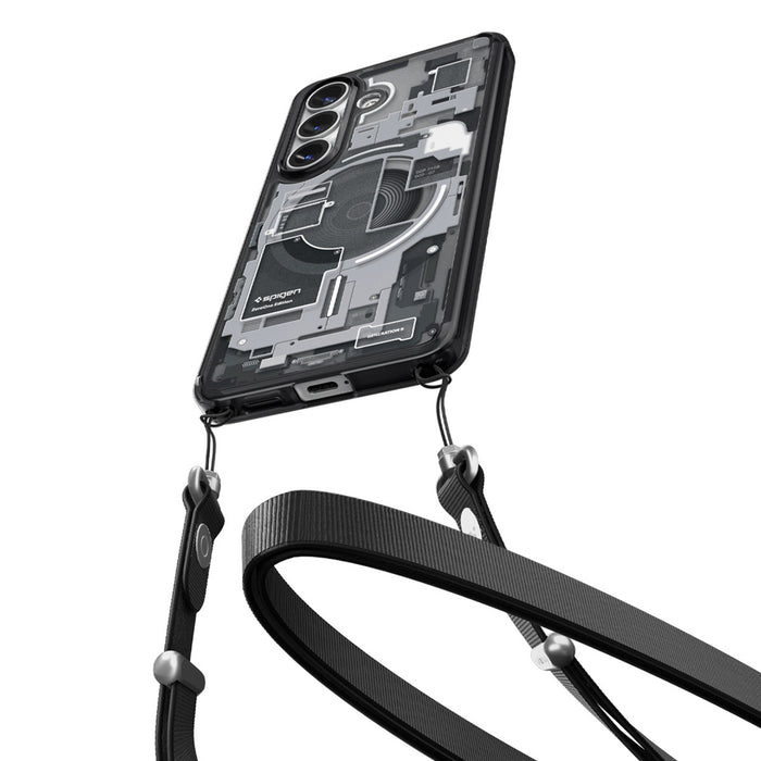 Калъф Spigen Ultra Hybrid Mag MagSafe за Samsung Galaxy S26 Zero One - прозрачен черен