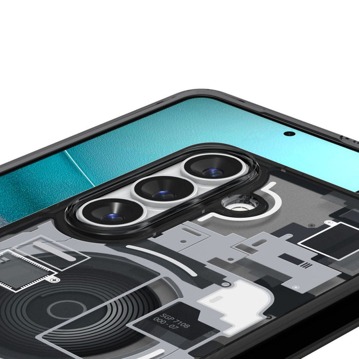 Калъф Spigen Ultra Hybrid Mag MagSafe за Samsung Galaxy S26 Zero One - прозрачен черен