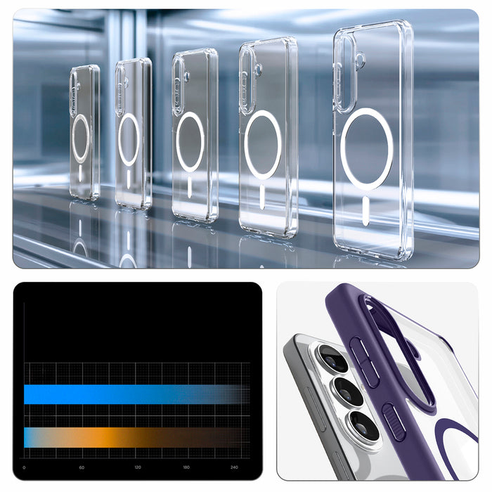 Калъф Spigen Ultra Hybrid Mag MagSafe за Samsung Galaxy S26+ - прозрачен, тъмносин