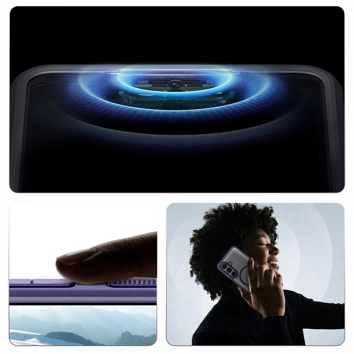 Калъф Spigen Ultra Hybrid Mag MagSafe за Samsung Galaxy S26+ - прозрачен, тъмносин