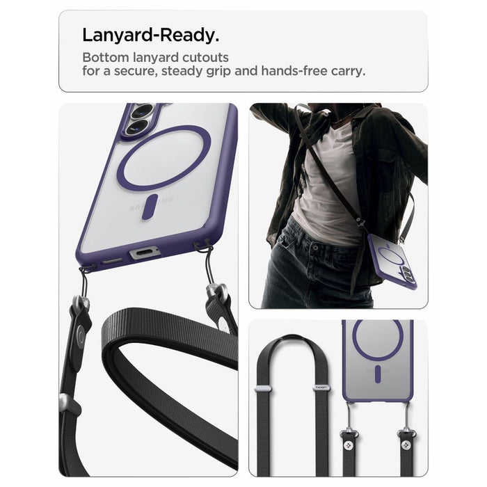 Калъф Spigen Ultra Hybrid Mag MagSafe за Samsung Galaxy S26+ - прозрачен, тъмносин