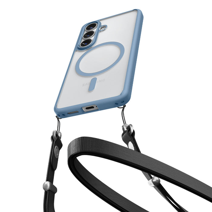 Калъф Spigen Ultra Hybrid Mag MagSafe за Samsung Galaxy S26+ - прозрачен син