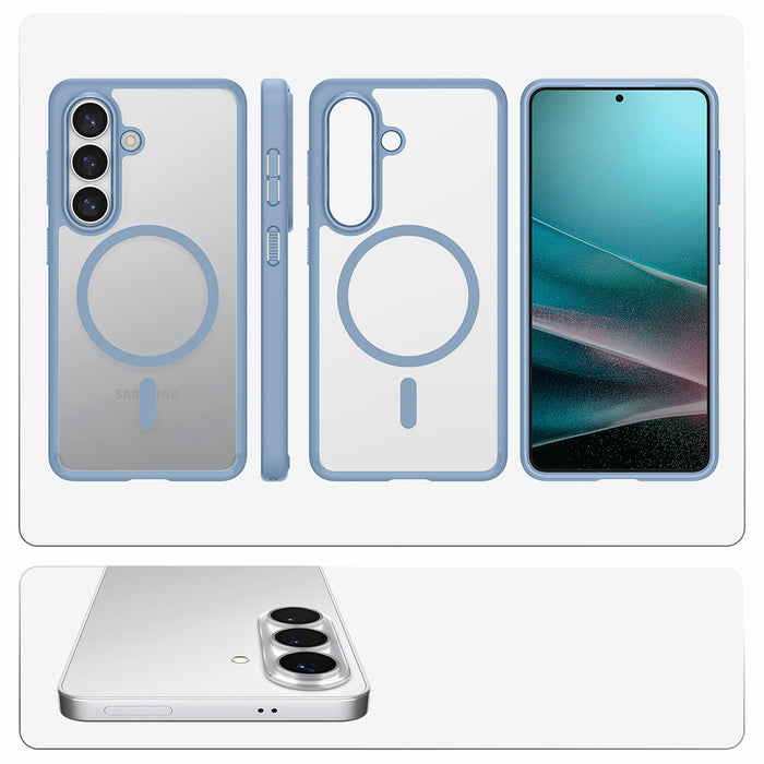 Калъф Spigen Ultra Hybrid Mag MagSafe за Samsung Galaxy S26+ - прозрачен син