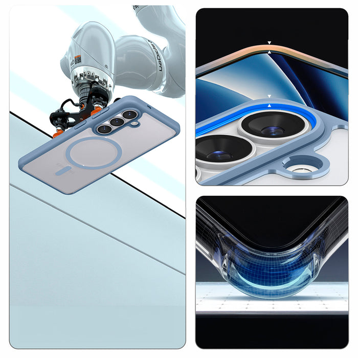 Калъф Spigen Ultra Hybrid Mag MagSafe за Samsung Galaxy S26+ - прозрачен син