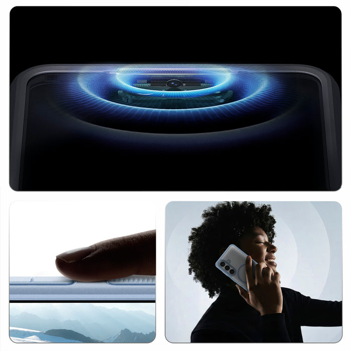Калъф Spigen Ultra Hybrid Mag MagSafe за Samsung Galaxy S26+ - прозрачен син