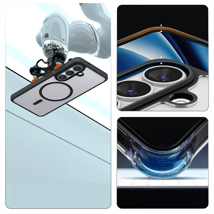 Калъф Spigen Ultra Hybrid Mag MagSafe за Samsung Galaxy S26+ - прозрачен черен