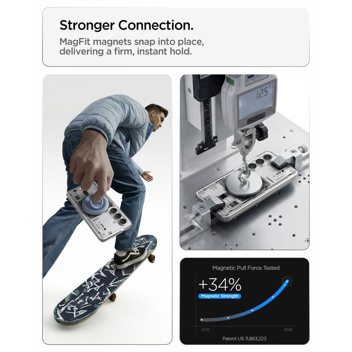 Калъф Spigen Ultra Hybrid Mag MagSafe за Samsung Galaxy S26+ Neo One - прозрачен