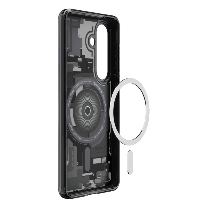 Калъф Spigen Ultra Hybrid Mag MagSafe за Samsung Galaxy S26+ Zero One - прозрачен черен