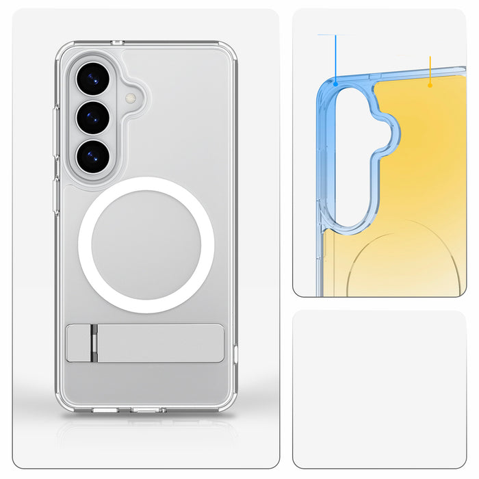 Калъф Spigen Ultra Hybrid S Mag MagSafe за Samsung Galaxy S26+ - прозрачен и бял
