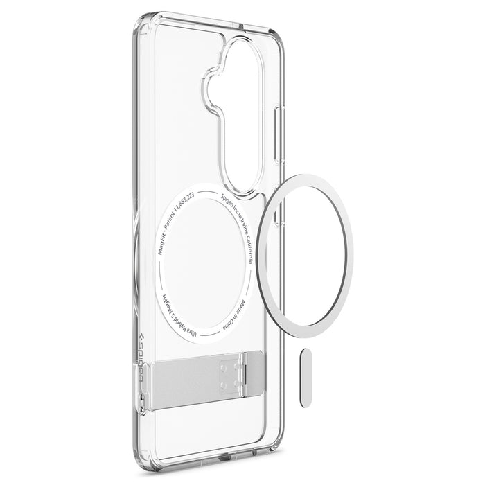 Калъф Spigen Ultra Hybrid S Mag MagSafe за Samsung Galaxy S26+ - прозрачен и бял