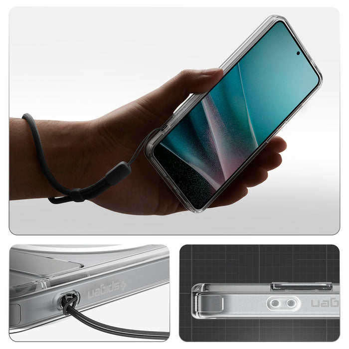 Калъф Spigen Ultra Hybrid S Mag MagSafe за Samsung Galaxy S26+ - прозрачен и бял