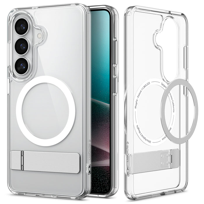Калъф Spigen Ultra Hybrid S Mag MagSafe за Samsung Galaxy S26+ - прозрачен и бял