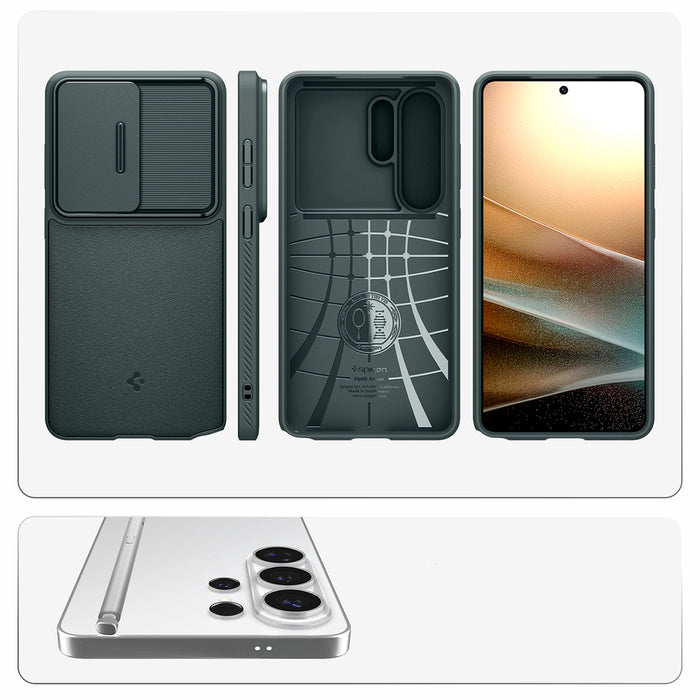 Калъф Spigen Optic Armor за Samsung Galaxy S26 Ultra - зелен