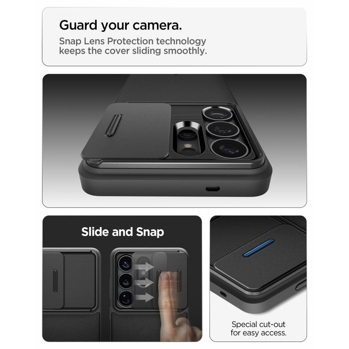Калъф Spigen Optic Armor за Samsung Galaxy S26 Ultra - черен
