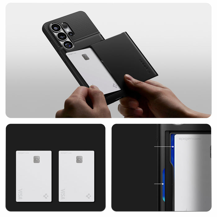 Калъф Spigen Slim Armor CS за Samsung Galaxy S26 Ultra - черен