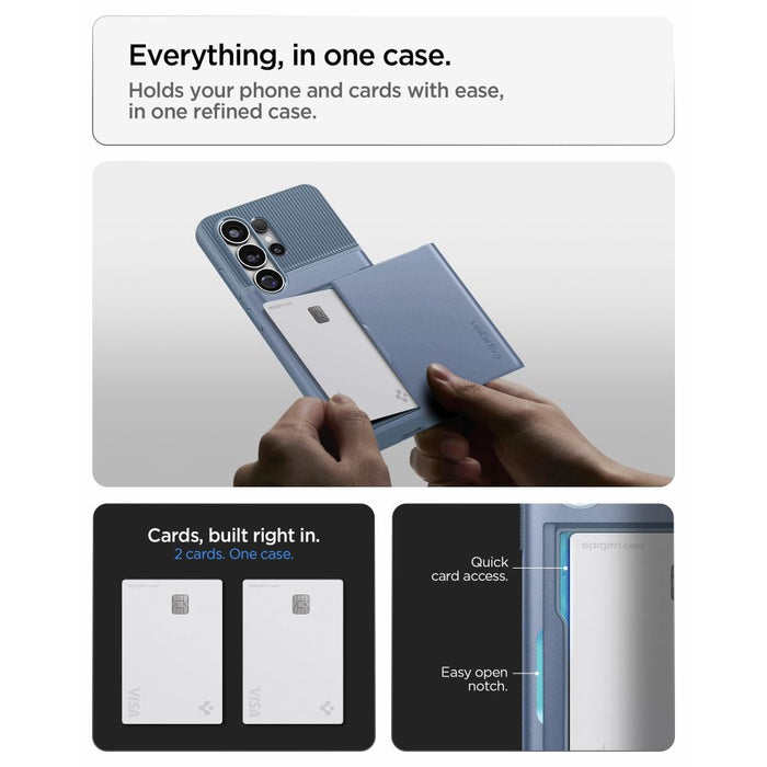 Калъф Spigen Slim Armor CS за Samsung Galaxy S26 Ultra - син