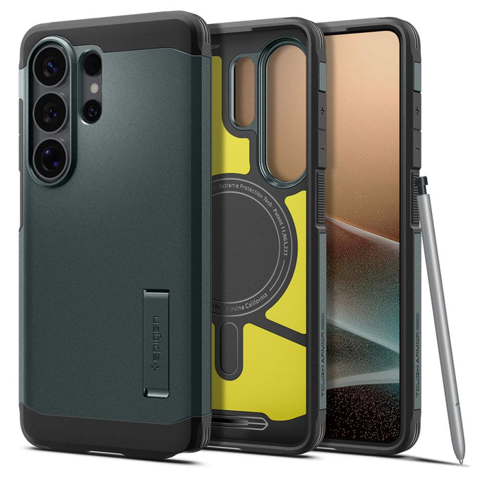 Калъф Spigen Tough Armor Mag MagSafe за Samsung Galaxy S26 Ultra - зелен