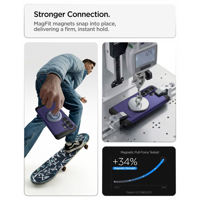 Калъф Spigen Tough Armor Mag MagSafe за Samsung Galaxy S26 Ultra - лилав