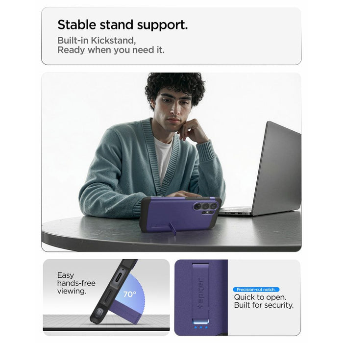 Калъф Spigen Tough Armor Mag MagSafe за Samsung Galaxy S26 Ultra - лилав