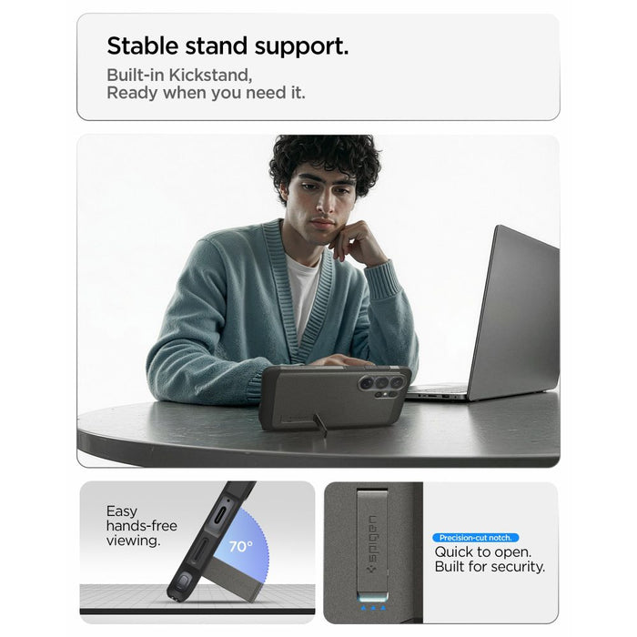 Калъф Spigen Tough Armor Mag MagSafe за Samsung Galaxy S26 Ultra - сив