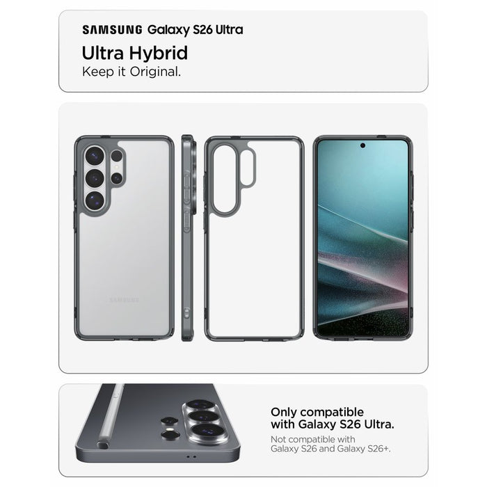 Spigen Ultra Hybrid калъф за Samsung Galaxy S26 Ultra - полупрозрачен