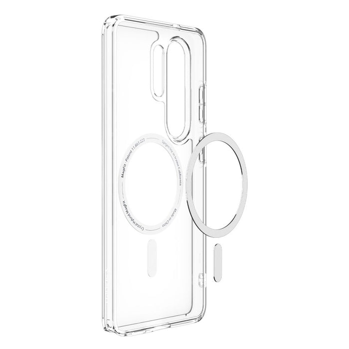 Калъф Spigen Ultra Hybrid Mag MagSafe за Samsung Galaxy S26 Ultra - прозрачен и бял
