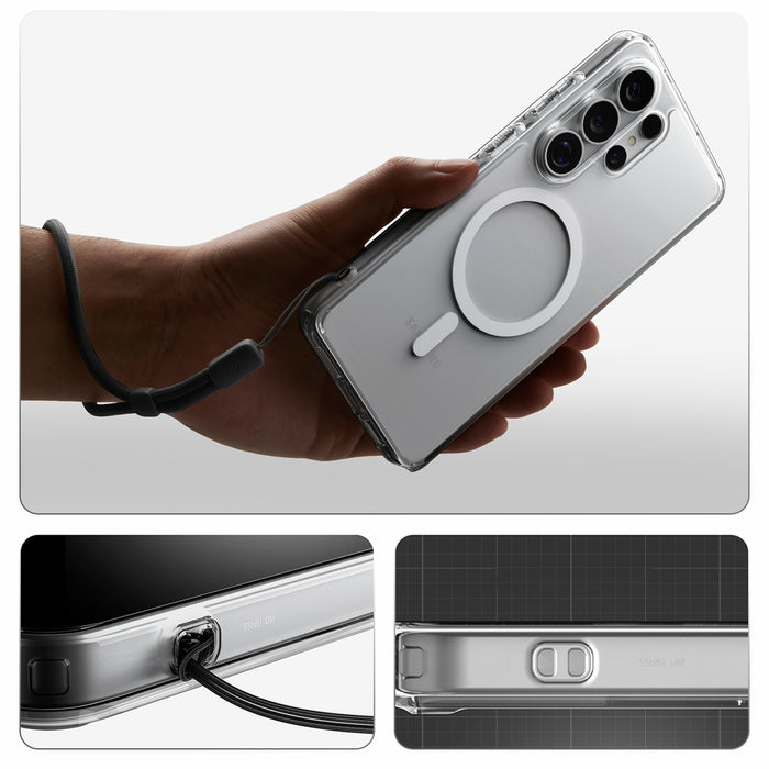 Калъф Spigen Ultra Hybrid Mag MagSafe за Samsung Galaxy S26 Ultra - прозрачен и бял