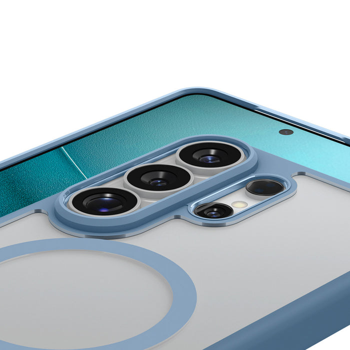Калъф Spigen Ultra Hybrid Mag MagSafe за Samsung Galaxy S26 Ultra - прозрачен син